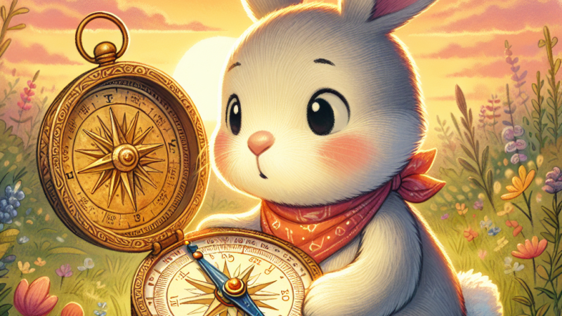 Kaninchen Hoppel und der Kompasss